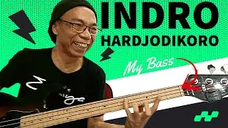 Indro Hardjodikoro tries my Yamaha BB434M bass!