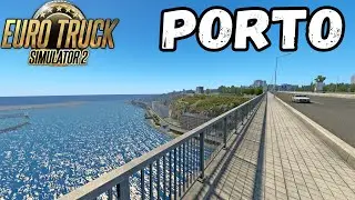 Красивый город Порту в Euro Truck Simulator 2 - DLC IBERIA