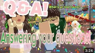Q&A answering your Questions! DONT SCROLL PAST PLS TY