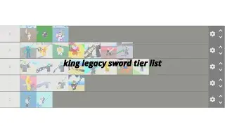 king legacy sword tier list