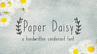 Paper Daisy Font Font Free Download