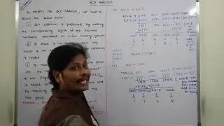PART-1: EXAMPLE PROBLEM ON BCD ADDITION | BCD ADDITION | BINARY CODED DECIMAL ADDITION | DLD | STLD|