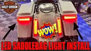 2022 HARLEY DAVIDSON SADDLEBAG LED LIGHTs INSTALL