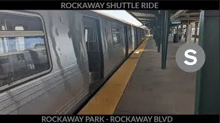 MTA NYC Subway: Full ride on board R46 Rockaway Shuttle (Rockaway Park - Rockaway Blvd) (8/13/2022)
