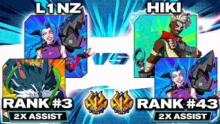 2XKO ▰ L1Nz (#3) 🐺🚀 Warwick/Jinx vs Hiki (#43) 🚀⏳ Jinx/Ekko ▰ Pro Level Replays