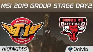 SKT vs PVB Highlights MSI 2019 SK Telecom T1 vs Phong Vu Buffalo MSI Highlights by Onivia