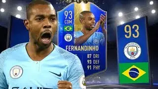 FIFA 19 TOTS 93 FERNANDINHO PLAYER REVIEW ! Best Midfielder On FUT 19 ?!