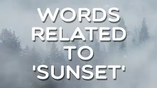Words related to 'Sunset', Level 41, Word Crush Answers.