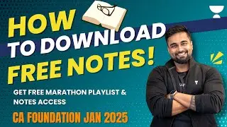 Get Access to FREE NOTES | CA Foundation Jan'25 Exams #cafoundation #shantamgupta