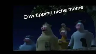 Cow tipping meme