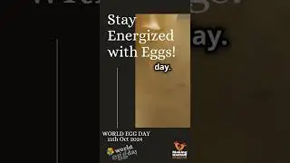 Stay Energized with Eggs!#WorldEggDay #StayEnergized #HealthySnacks