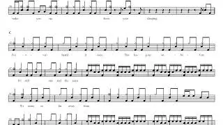 Saosin-Sleepers | Drum Score, Drum Sheet Music