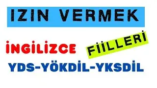 YDS-YÖKDİL Kelimeleri-33 | İzin Vermek Fiilleri  #yds #yökdil #ingilizceöğreniyorum