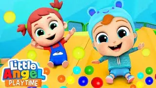 Ten Babies On The Slide | Fun Sing Along Songs by Little Angel Playtime