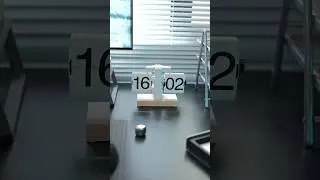 Basketball scoreboard becomes a clock? #flipclock #basketball #clock