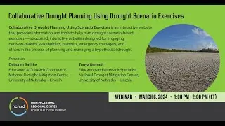 Collaborative Drought Planning Using Drought Scenario Exercises