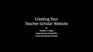 Websites for professors: How to create a professor website