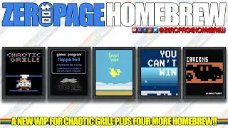 Chaotic Grill (WIP), Flappo Bird, Flappy, You Can't Win, Caverns: Atari 2600 Homebrew