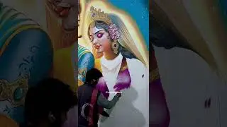 Radha Krishna Wall Painting🎨@anujsinghart  #radhakrishnapaintings #wallpainting
