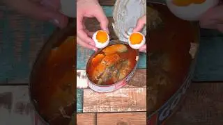 Знаете ли вы, что если добавить яйца в банку сардин...😱🤤