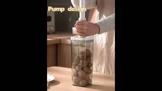 Airtight Food Storage Containers Vacuum-able Kitchen Containers with Electric Pump Clear BPA Free