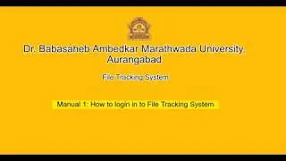 File Tracking Software: How to login to the System
