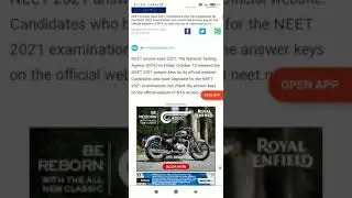 NEET 2021 Answer Key released..