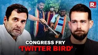 Andhra Congress Workers Fry Up 'Twitter Bird' To Protest Against Rahul Gandhi's Suspension