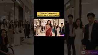 Korean Reaction To Indian Saree #koreanreaction #koreanreactions