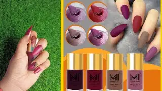 MI Fashion Soft Smooth Unique Matte Nail Polish।। nail art 2