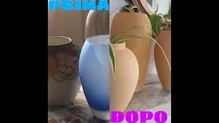 Vasi di finta ceramica con bicarbonato  #DIY