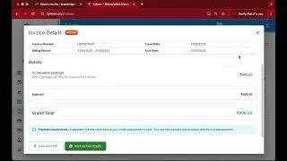 Invoice generation & payments in subscription management tool - Tykoon (Gym, yoga)