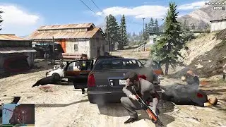 GTA 5 - Michael's Raid on Secret Weed Farm\Weed Cartel Extraction + Ten Star Escape [R.D.E 4.1.2]