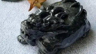 🟢 Big Black Chicken Dragon Tortoise Display 大乌鸡龙龟摆设 (DSR0505)