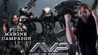 100% COMPLETING AVP On HARD! | Alien Vs Predator!