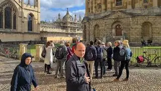🇬🇧 OXFORD WALKING TOUR, BEAUTIFUL ENGLISH CITY ON A BEAUTIFUL SUNNY DAY, OXFORD ENGLAND WALK, 4K