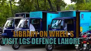 Library on Wheel's visit LGS Defence Capmus | Chughtai Public Library
