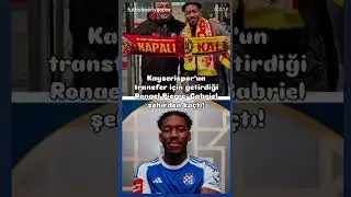 Kayserispor'un transfer i&ccedil;in getirdiği Ronael Pierre-Gabriel şehirden ka&ccedil;tı!