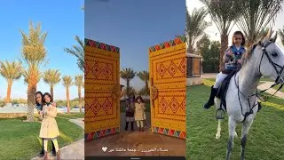 سنابات بنات تركي | وصلو المزرعة 😍 غزل ركبت على الحصان 🐎😍🔥
