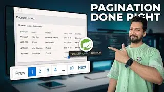 Implement Pagination in Spring Boot | Course Listing Module | Student Management System