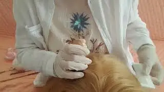ASMR TÜRKÇE / Saç Diplerini Arındırıyorum / ALOE Sprey ile Massage Therapy / Kafa ve Yüz Masajı 👱‍♀️