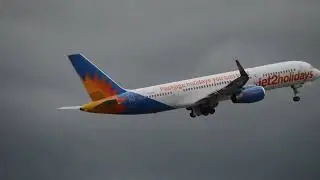 *Now Scrapped* Jet2 Boeing 757 departs BHX 