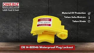 ONEBIZ Heavy Duty Loto OB 14-BDD46 Waterproof Plug Lockout