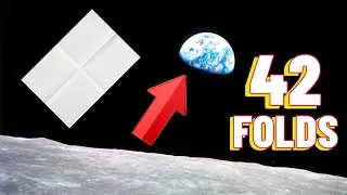 Does folding a sheet of paper 42 times equal the distance of the earth to the moon?!