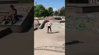 Ollie Up To Platform At Moncton Skate Park