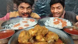 Eating 2x Spicy🔥1Kg Khada Murga Chawal Salad Challenge | Indian Street Food Eating | Food Asmr | 😋