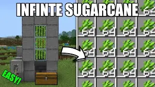 FAST 1.21 AUTOMATIC SUGARCANE FARM TUTORIAL in Minecraft Bedrock (MCPE/Xbox/PS/Switch/PC)