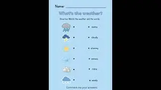 #study #match the weather