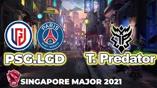 [LIVE] LGD vs THUNDER PREDATOR | | English Cast | ONE Esports Singapore Major 2021