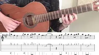 Jul i Svingen Gitar Intro med tabs og noter
